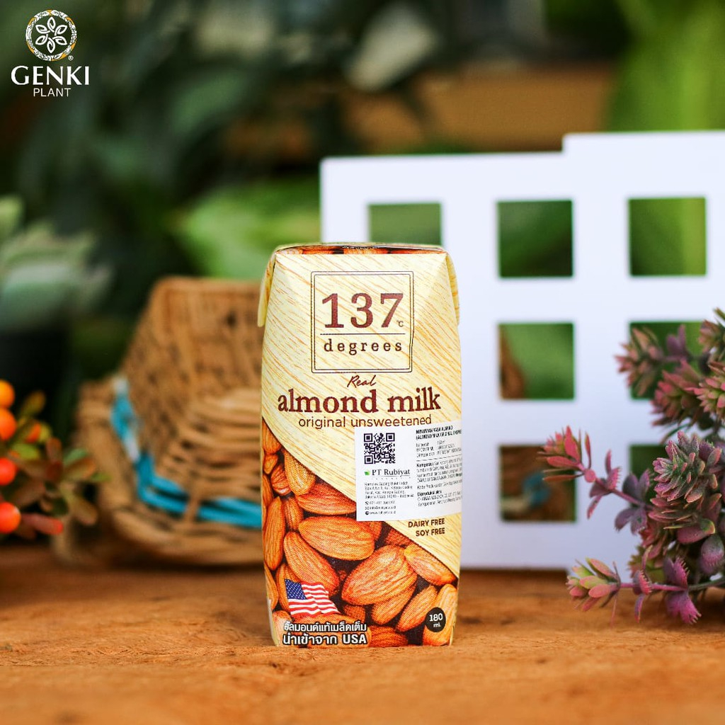 137 Degrees Almond Milk Unsweetened -180 ml