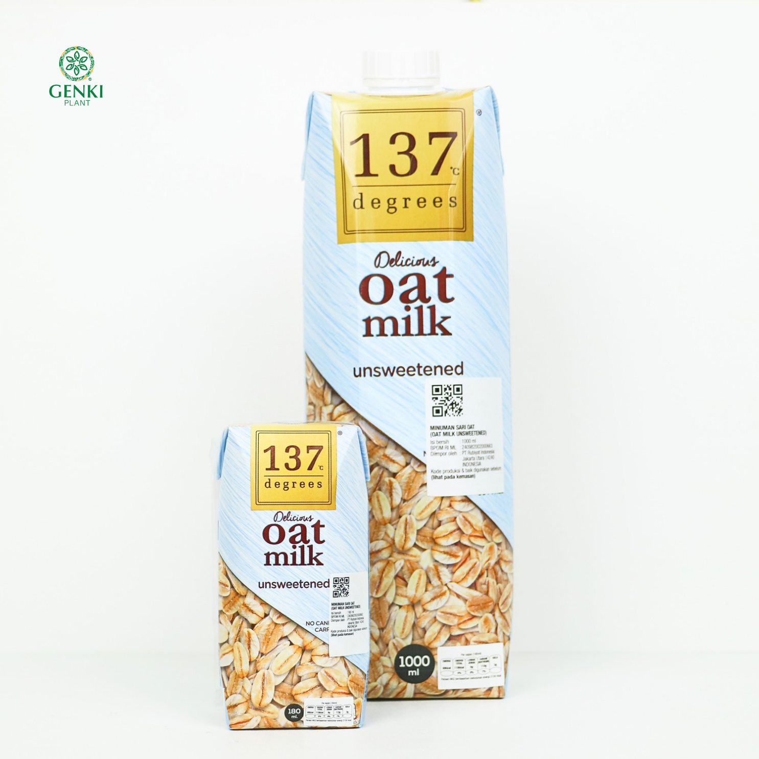 137 Degrees Oat Milk Unsweetened / Susu Oat - 1 L thumbnail 4