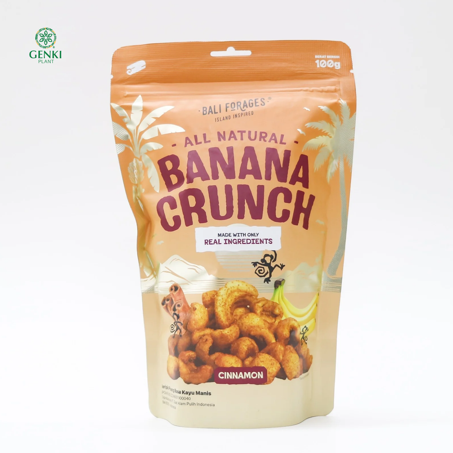 Bali Forages Banana Crunch Cinnamon / Keripik Pisang Cinnamon - 100 g