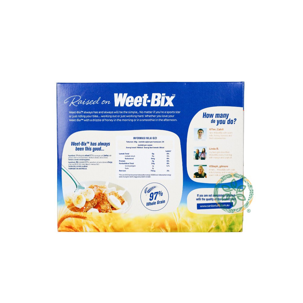 Sanitarium Weet-Bix (Sereal Sarapan) - 750 g thumbnail 3