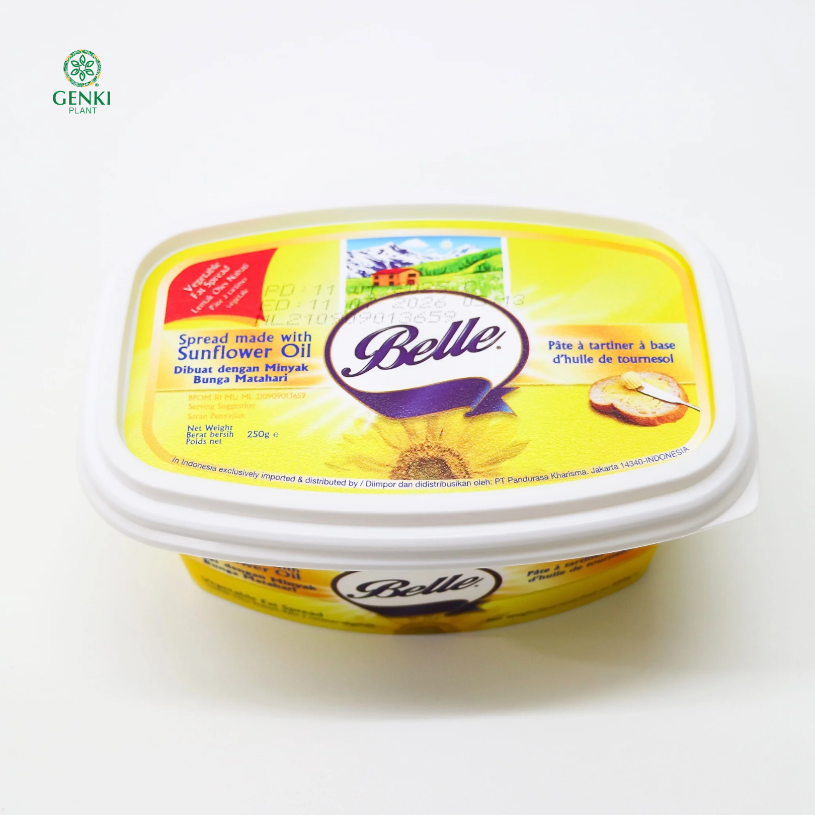 Belle Margarine Sunflower Oil Spread - 250 g thumbnail 2