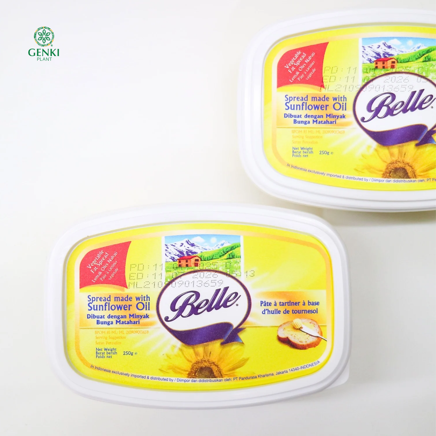 Belle Margarine Sunflower Oil Spread - 250 g thumbnail 3