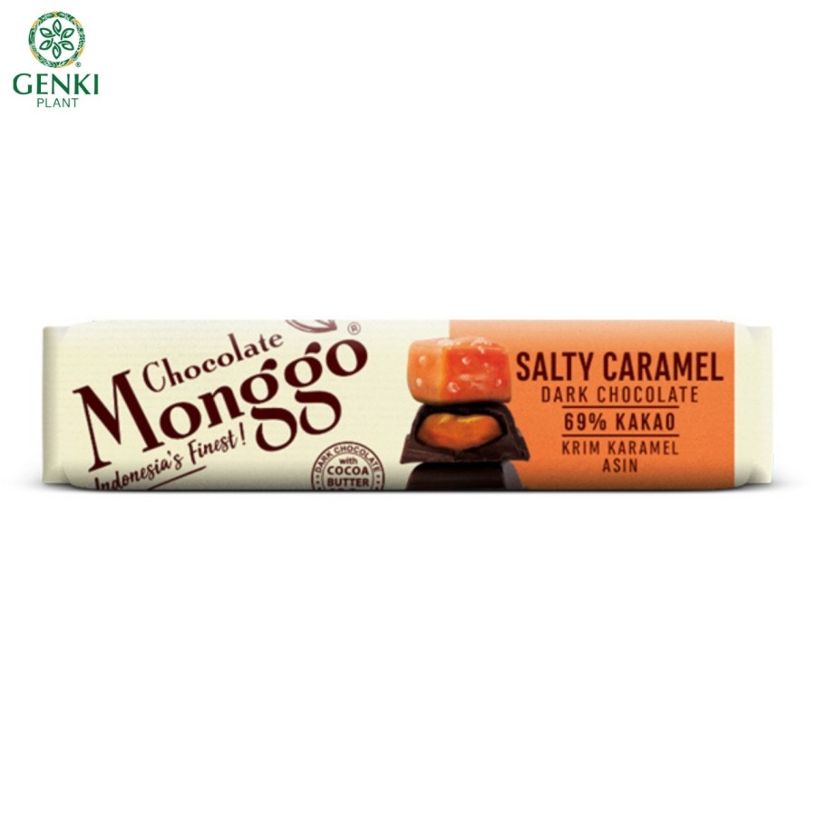 Chocolate Monggo Dark Chocolate 69% with Salty Caramel - 40 g