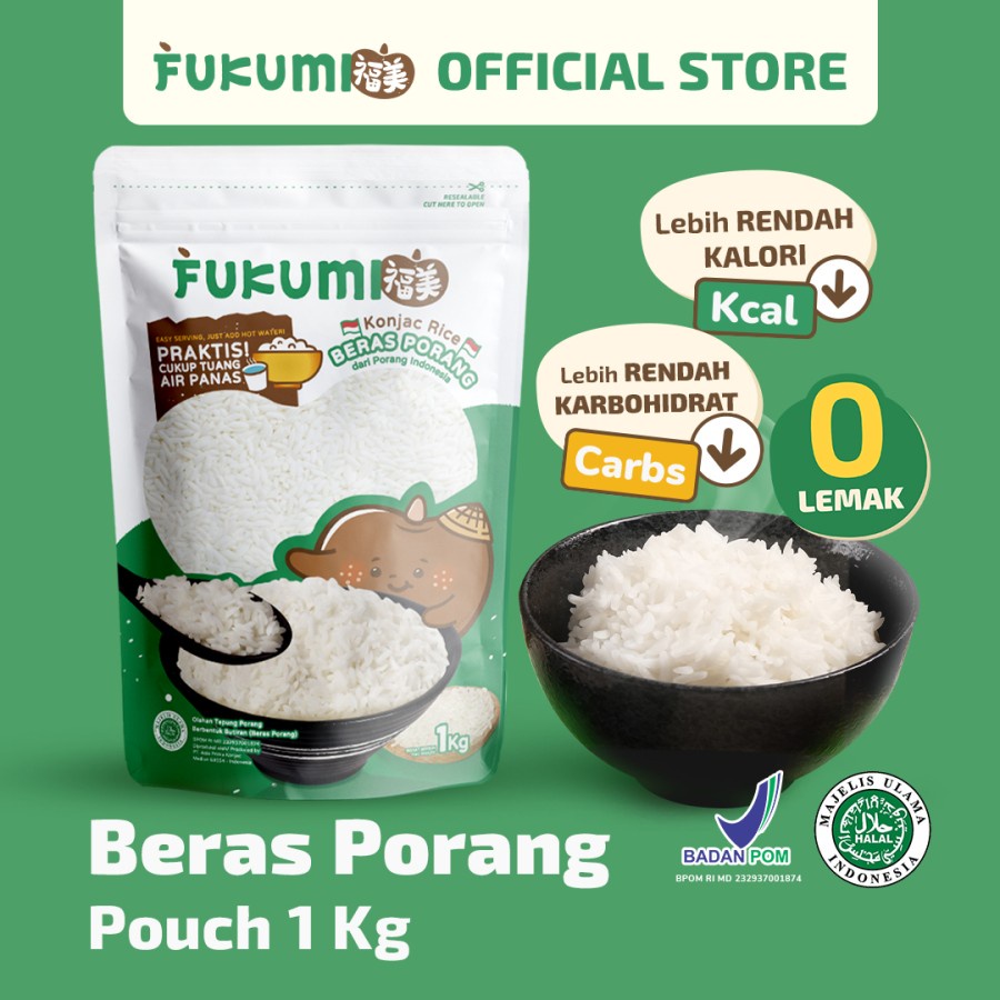 Fukumi Konjac Rice / Beras Shirataki Konnyaku - 1 kg thumbnail 2