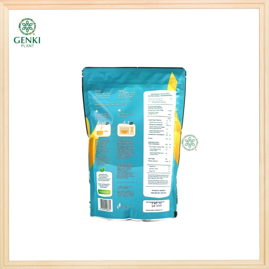Oatsy Gluten Free Rolled Oats - 500 g thumbnail 2