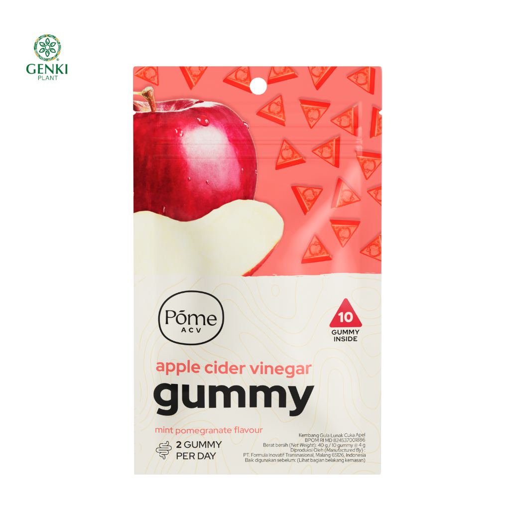 Pome ACV Gummy / Apple Cider Vinegar Gummy / Permen Cuka Apel - 10 pcs