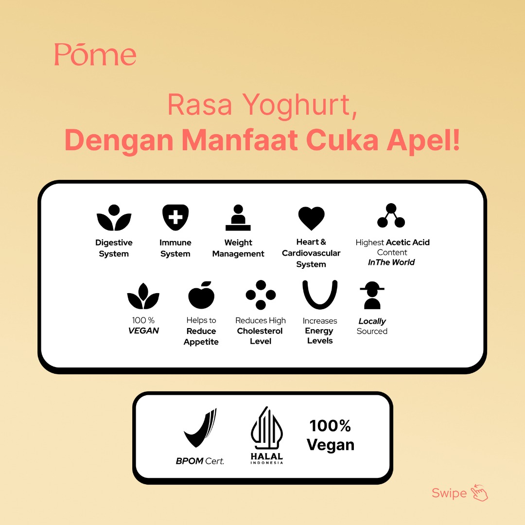 Pome ACY Gummy / Apple Cider Vinegar Yoghurt Gummy - 10 pcs thumbnail 3