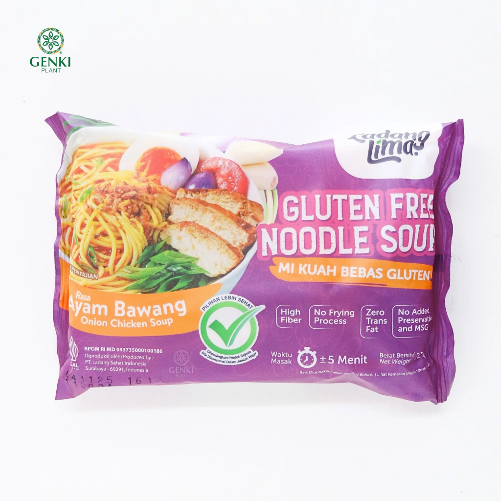 Ladang Lima Gluten Free Noodle / Mie Kuah Ayam Bawang - 72 g