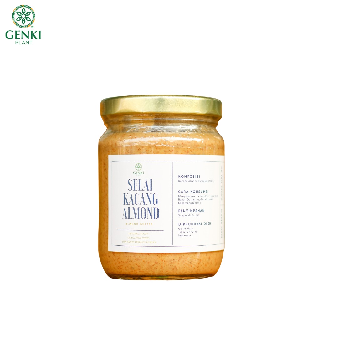 Genki Plant Selai Kacang Almond / Almond Butter - 225 g