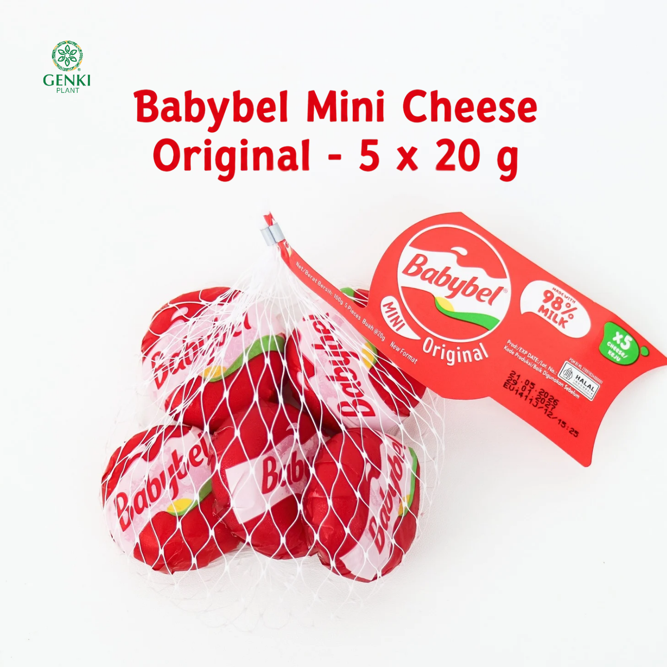 Babybel Mini Cheese Original / Keju Babybel MPASI - 5 x 20 g