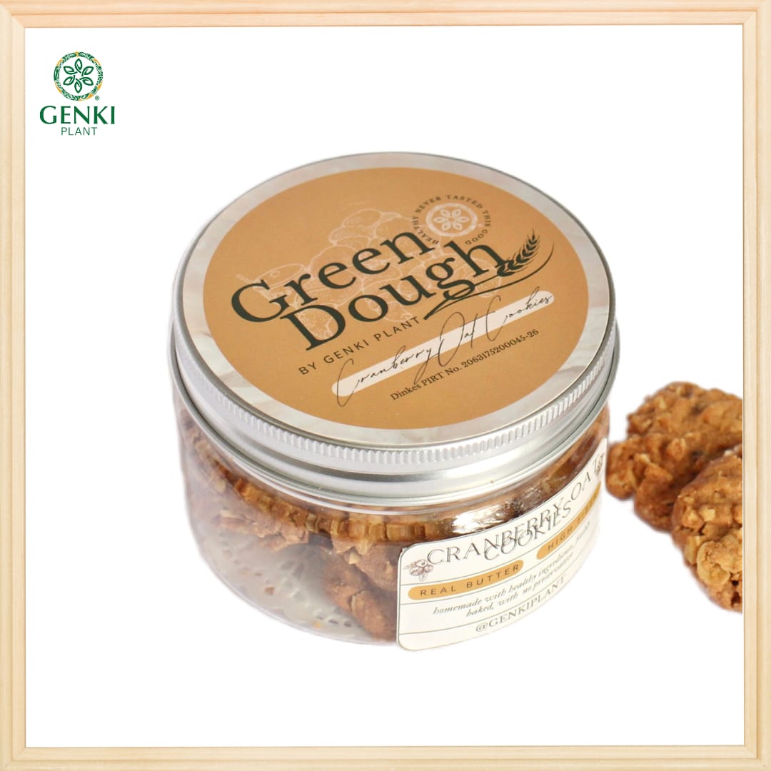 Green Dough Cranberry Oat Cookies - 140 g