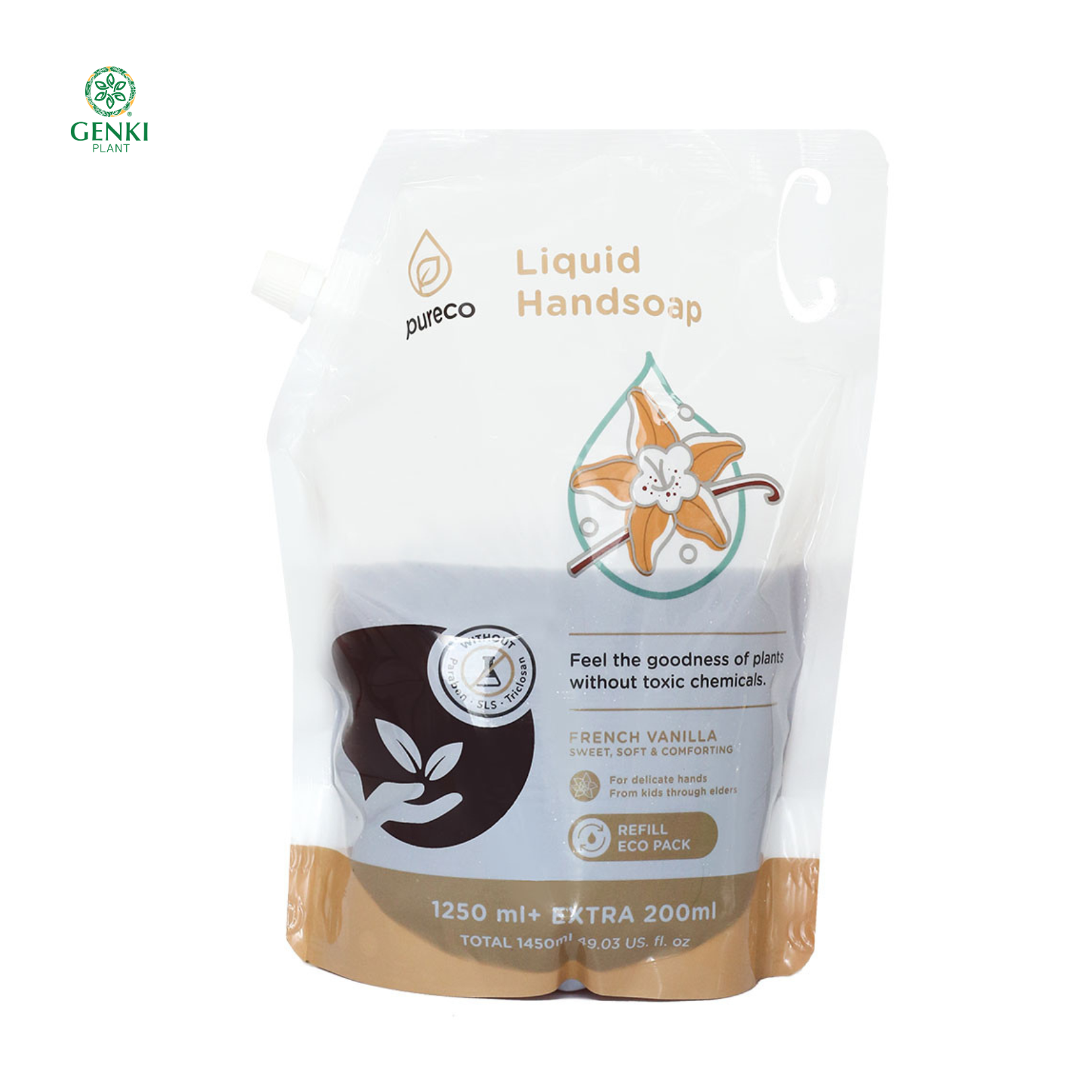 Pureco Liquid Hand Soap (French Vanilla) - 1450 ml