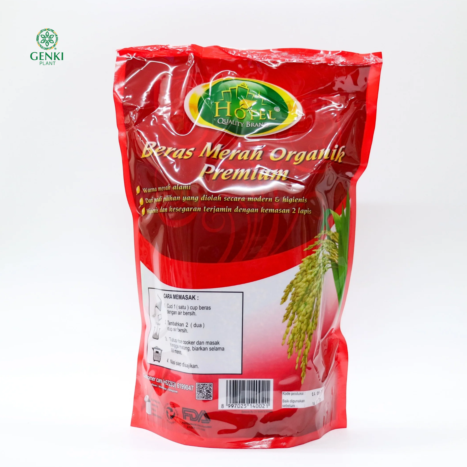Beras Hotel / Beras Merah Organik - 2 kg thumbnail 2