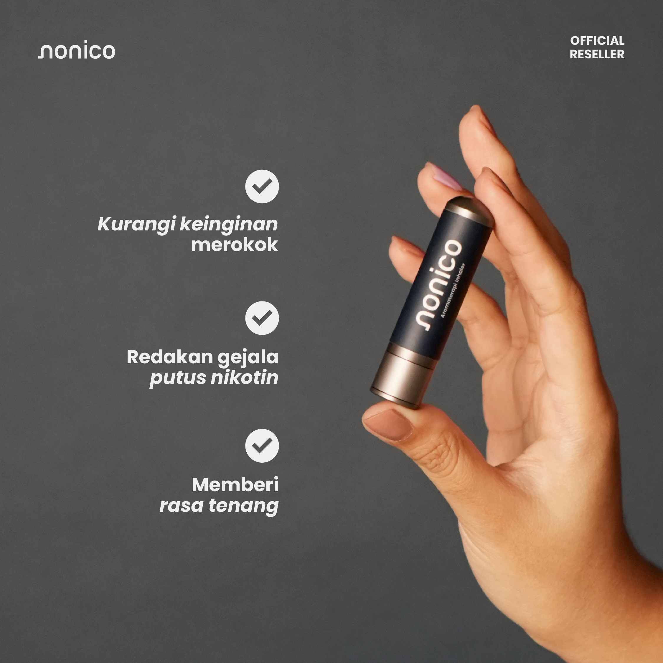 Nonico Inhaler Alami Bantu Kurangi Keinginan Merokok - 1 pcs thumbnail 3