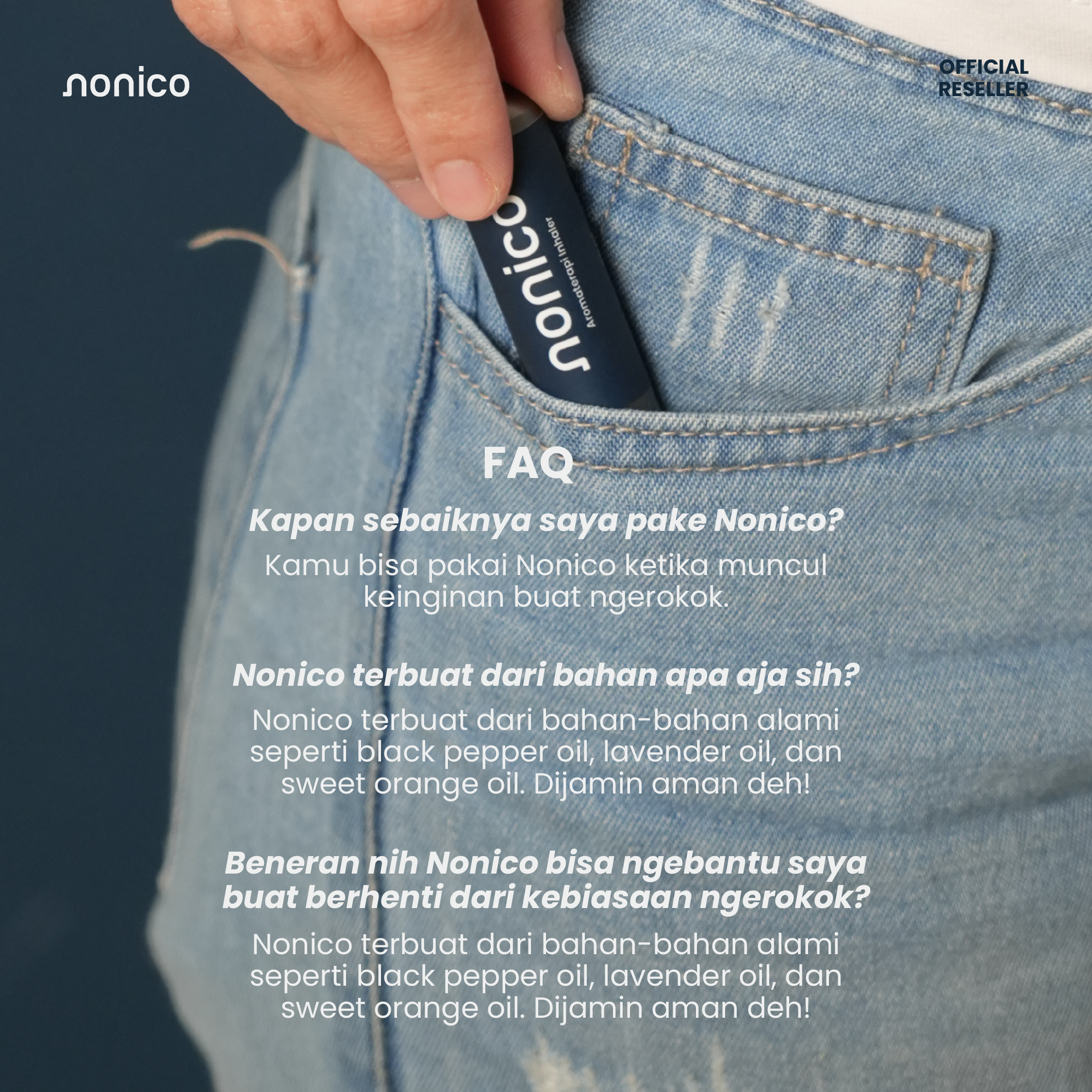 Nonico Inhaler Alami Bantu Kurangi Keinginan Merokok - 1 pcs thumbnail 6