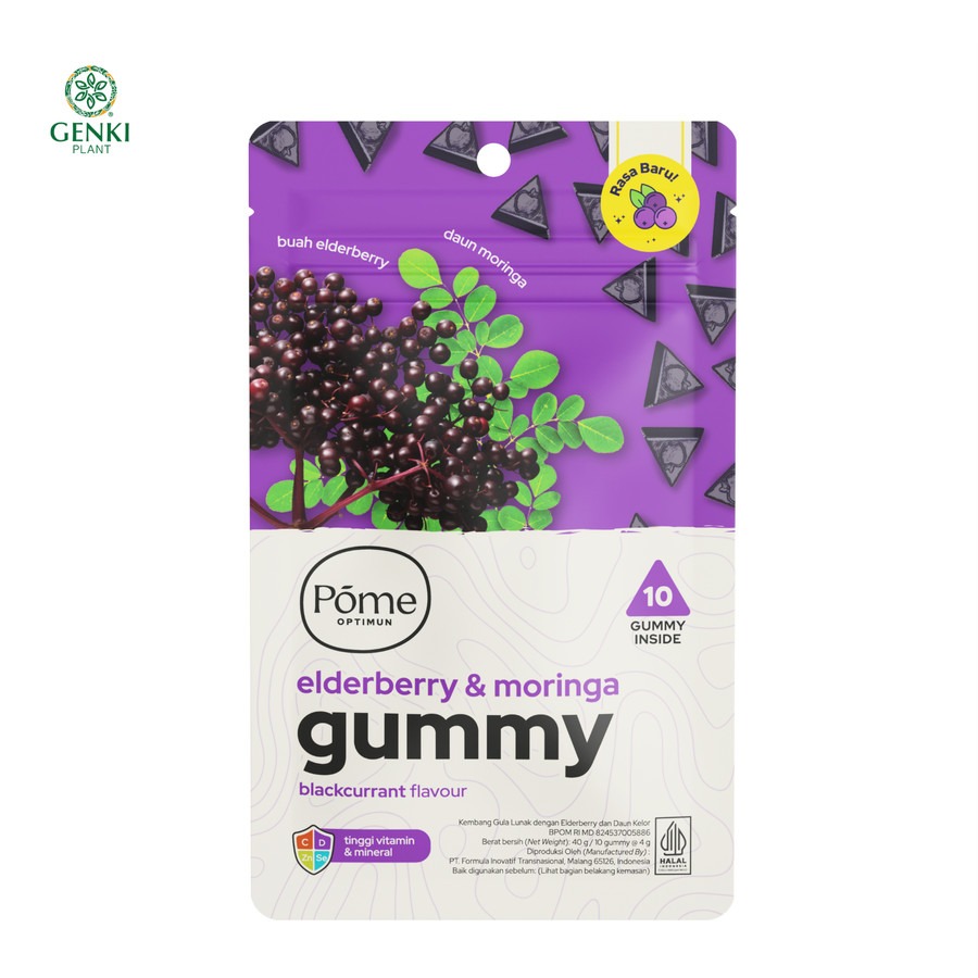 Pome Optimun Elderberry & Moringa Gummy - 10 pcs
