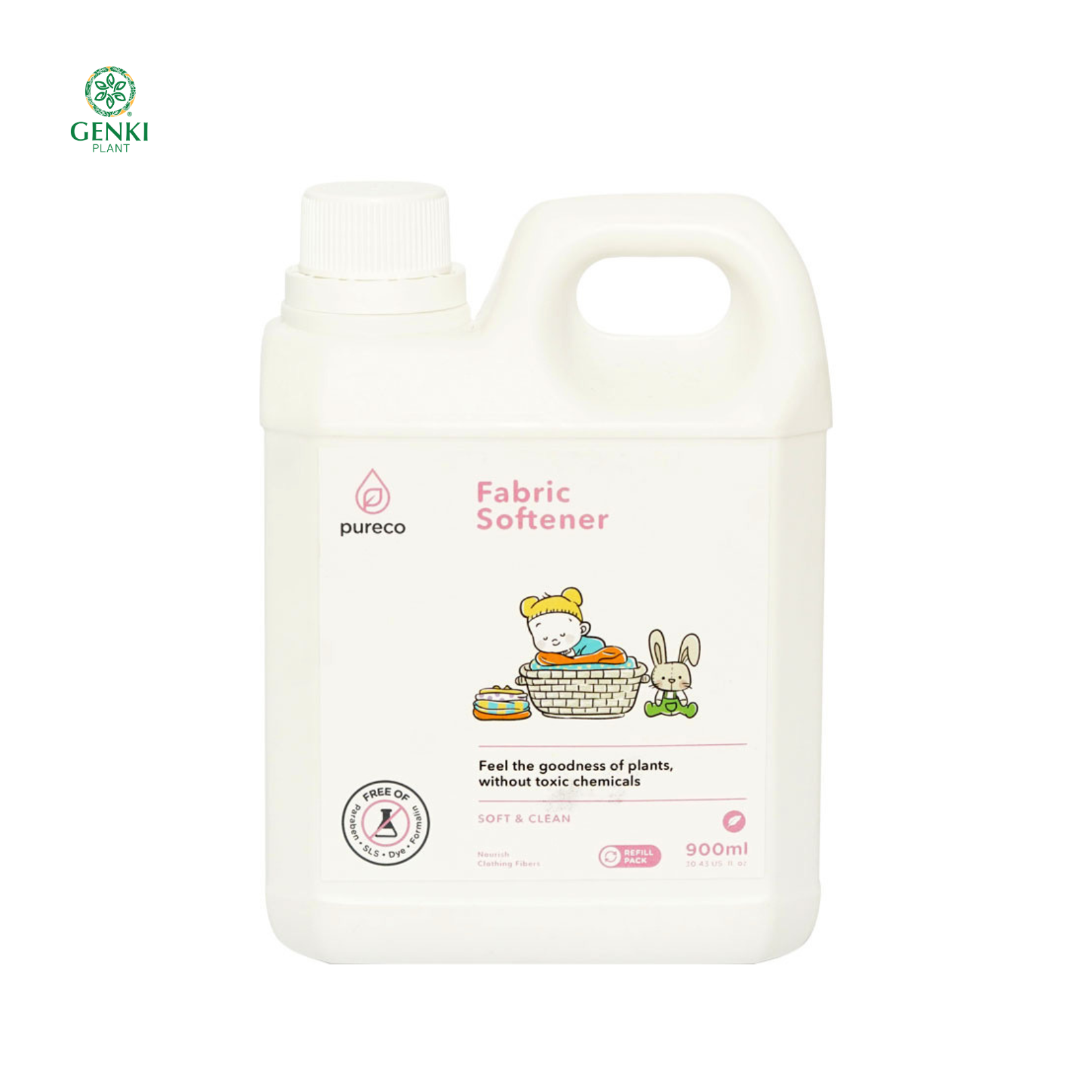 Pureco Liquid Fabric Softener - 900 ml