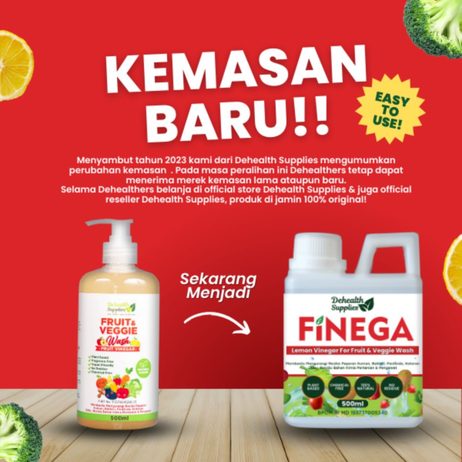 Finega Fruit & Veggie Wash - 500 ml thumbnail 2