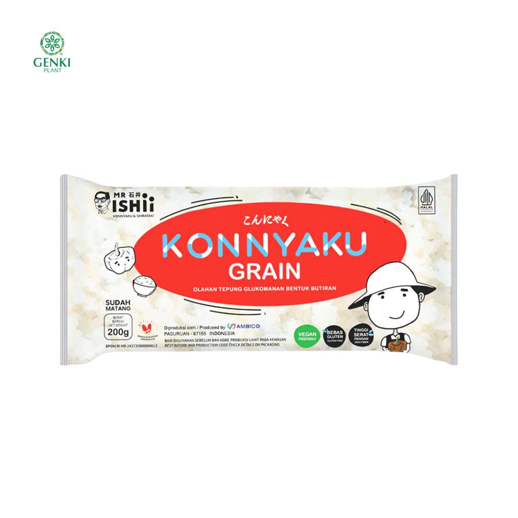 Mr. Ishii Wet Konnyaku Rice - 200g (Beras Konnyaku Basah)