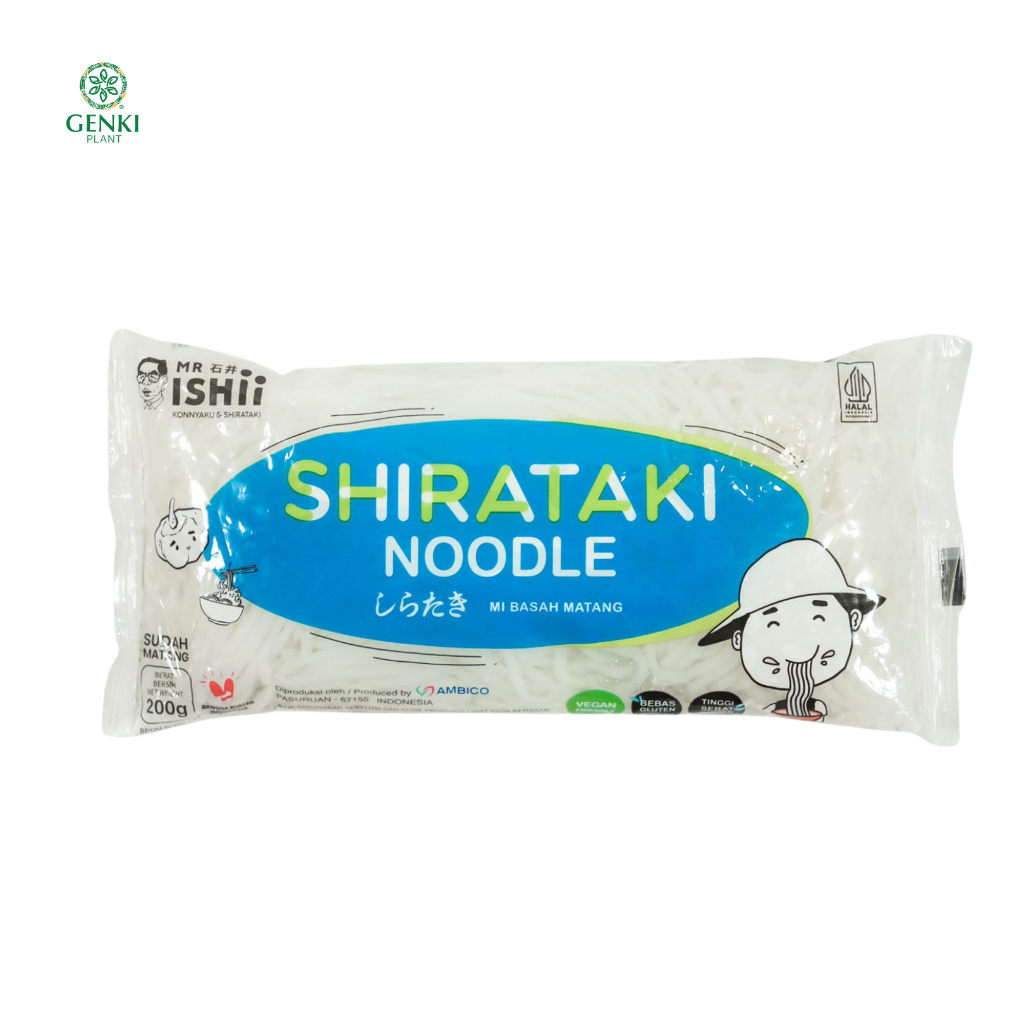 Mr. Ishii Wet Shirataki Green 200g (Mie Shirataki Hijau)