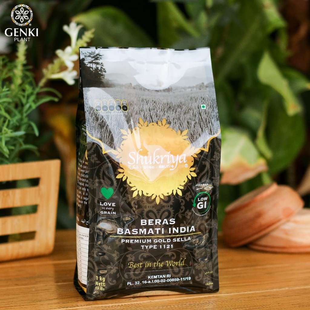 Shukriya Basmati Rice / Beras Basmati - 1 kg thumbnail 2