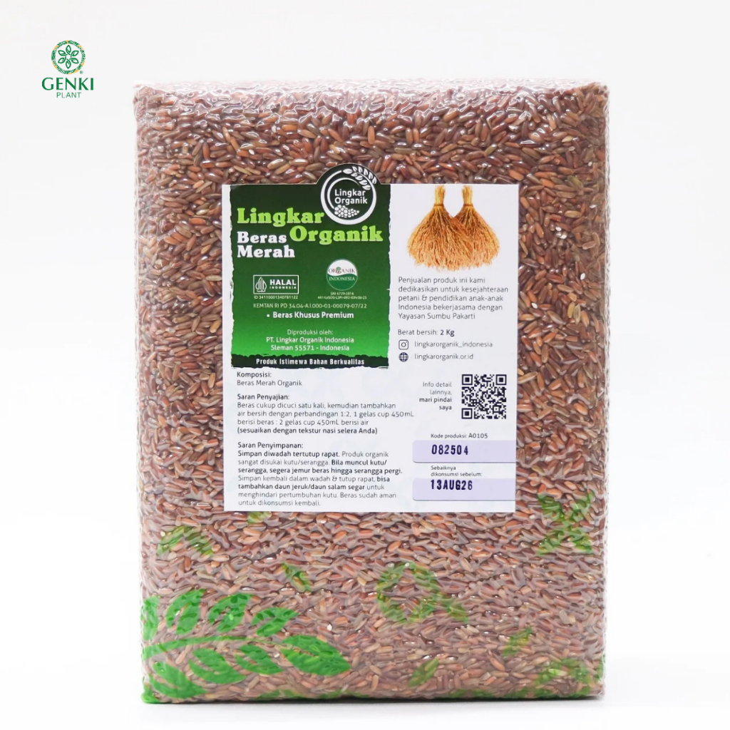 Lingkar Organik Beras Merah Organik - 2 kg