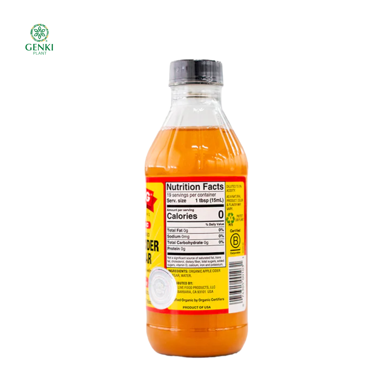 Bragg Apple Cider Vinegar (Cuka Apel) - 295 ml thumbnail 2