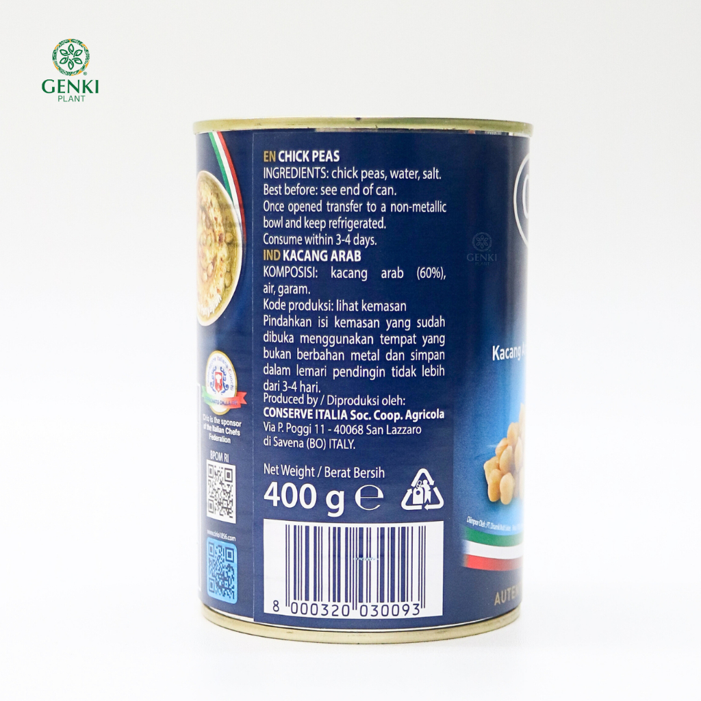 Cirio Ceci Chick Peas / Kacang Arab - 400 g thumbnail 2