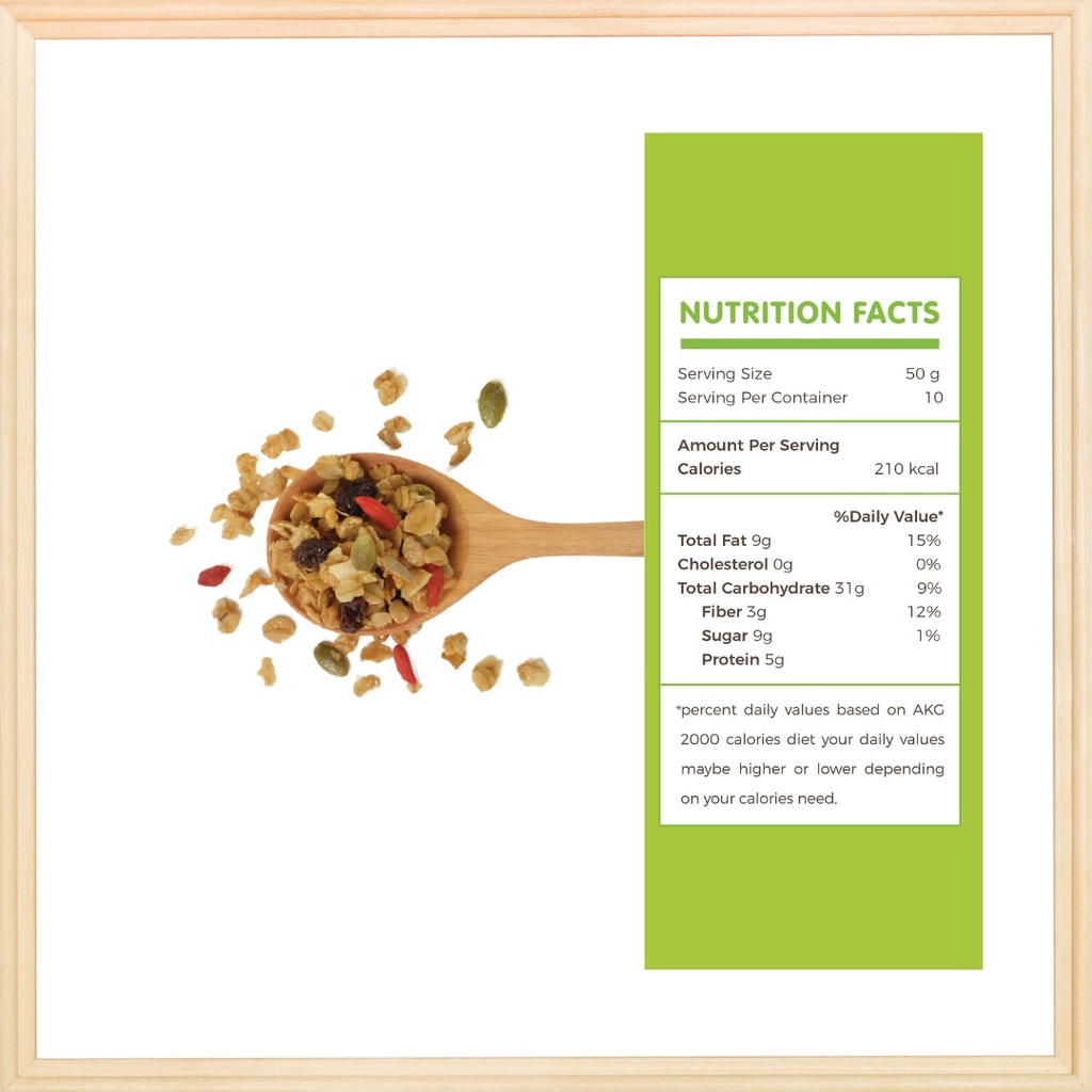 Chia-Yo Homemade Granola Original - 1 kg thumbnail 2