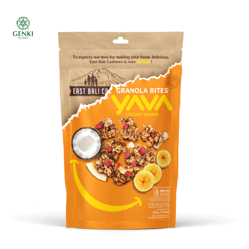 East Bali Cashews Granola Bites Coconut Banana - 125 g