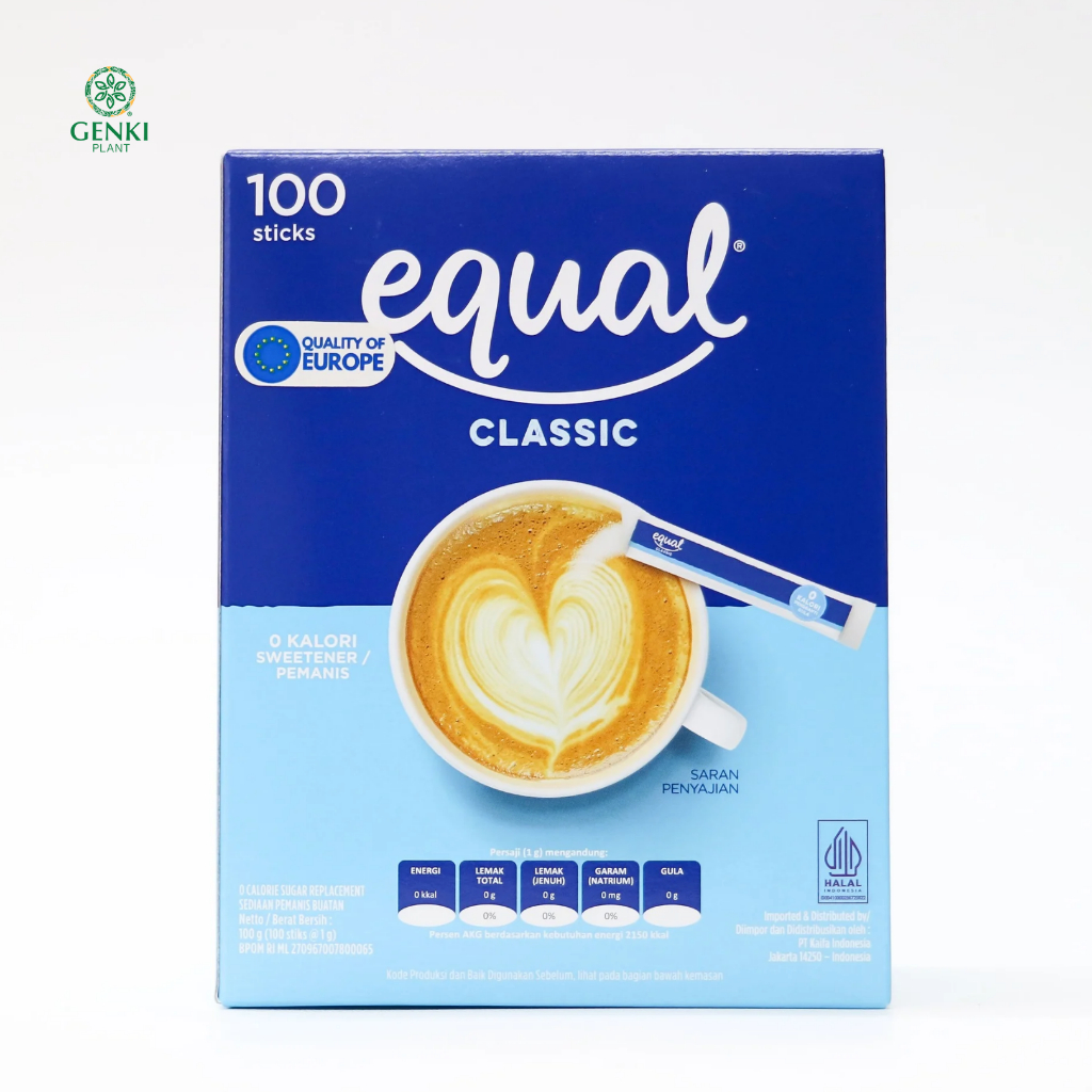 Equal Classic / Pemanis Nol Kalori - 100 Sticks
