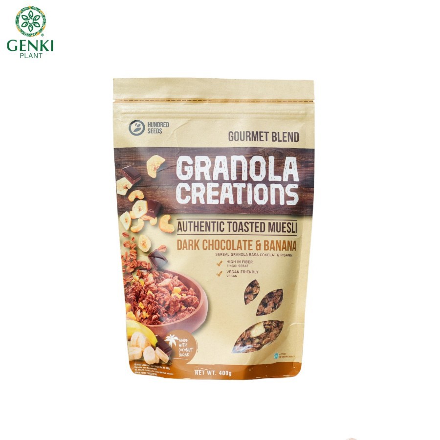 Granola Creations Toasted Muesli Dark Chocolate & Banana - 400 g