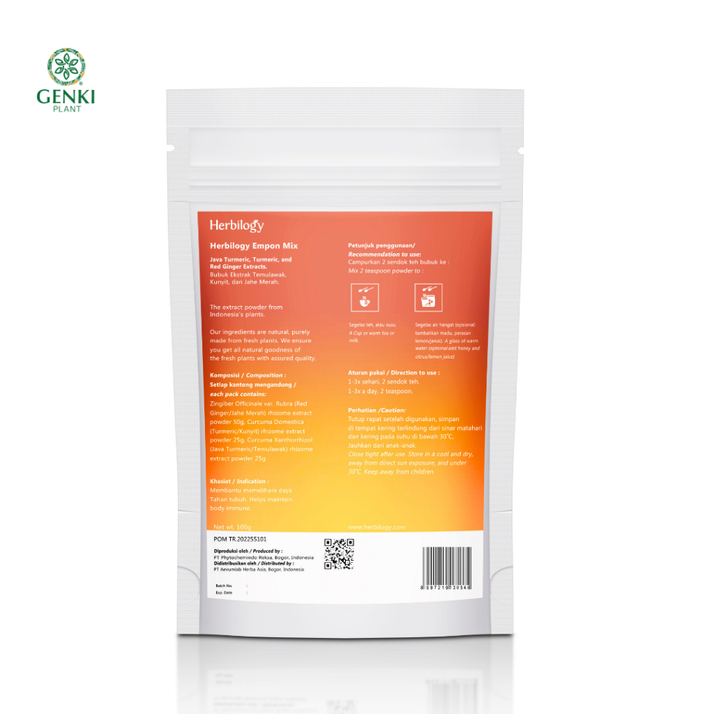 Herbilogy Empon Mix Extract Powder - 100 g thumbnail 2
