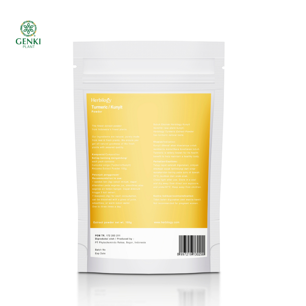 Herbilogy Turmeric Powder (Kunyit) - 100g thumbnail 2