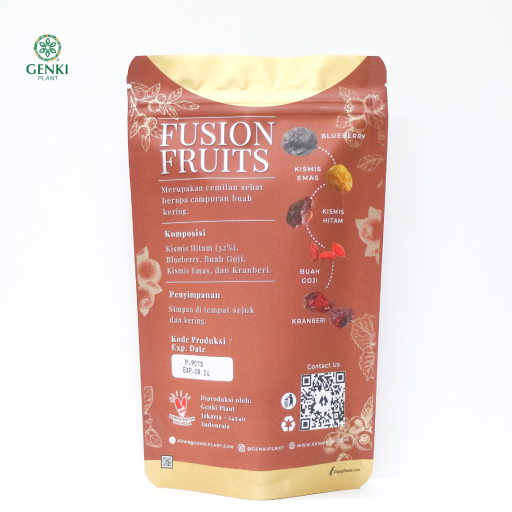 Fusion Fruit / Mix Dried Fruit / Cemilan Buah Kering - 250 g thumbnail 2