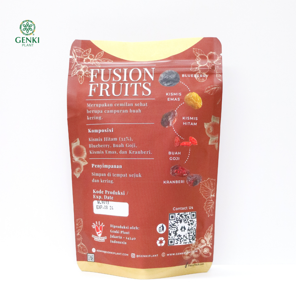 Fusion Fruit / Mix Dried Fruit / Cemilan Buah Kering - 100 g thumbnail 2