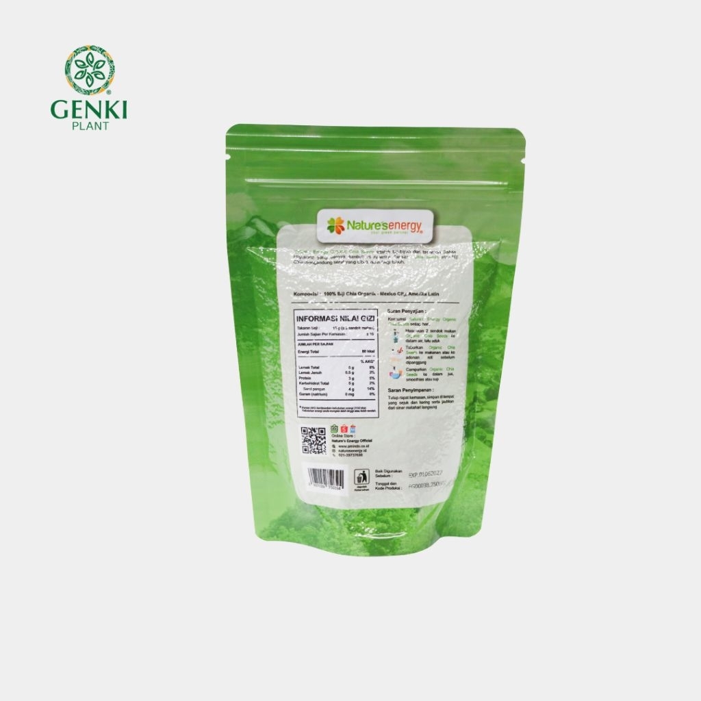 Nature`s Energy Organic Black Chia Seed  - 250 g thumbnail 2