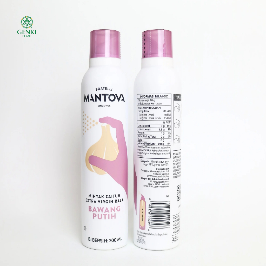 Mantova Garlic Extra Virgin Olive Oil Spray - 200 ml thumbnail 2