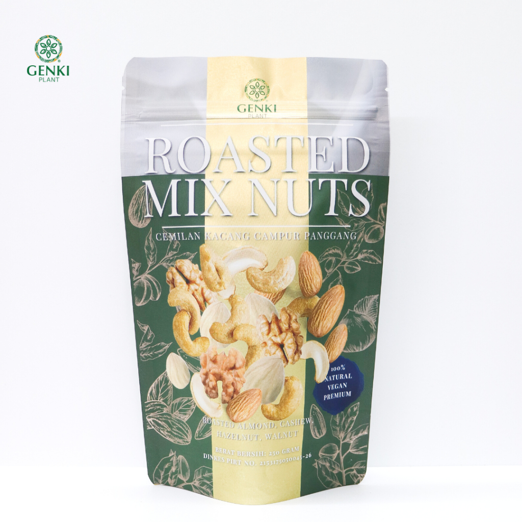 Genki Plant Kacang Campur Panggang / Roasted Mix Nut - 250 g