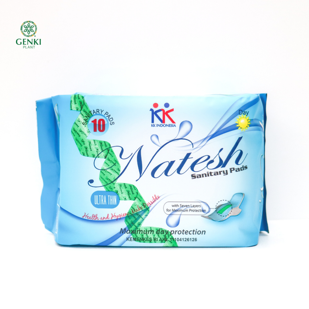 Natesh Sanitary Pads Day Use / Pembalut Siang - 10 pcs