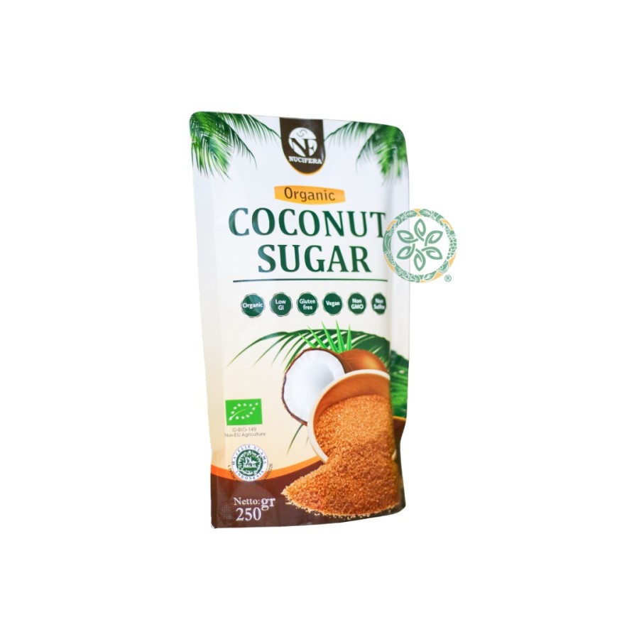 Nucifera Organic Coconut Sugar (Original) - 250 g thumbnail 2