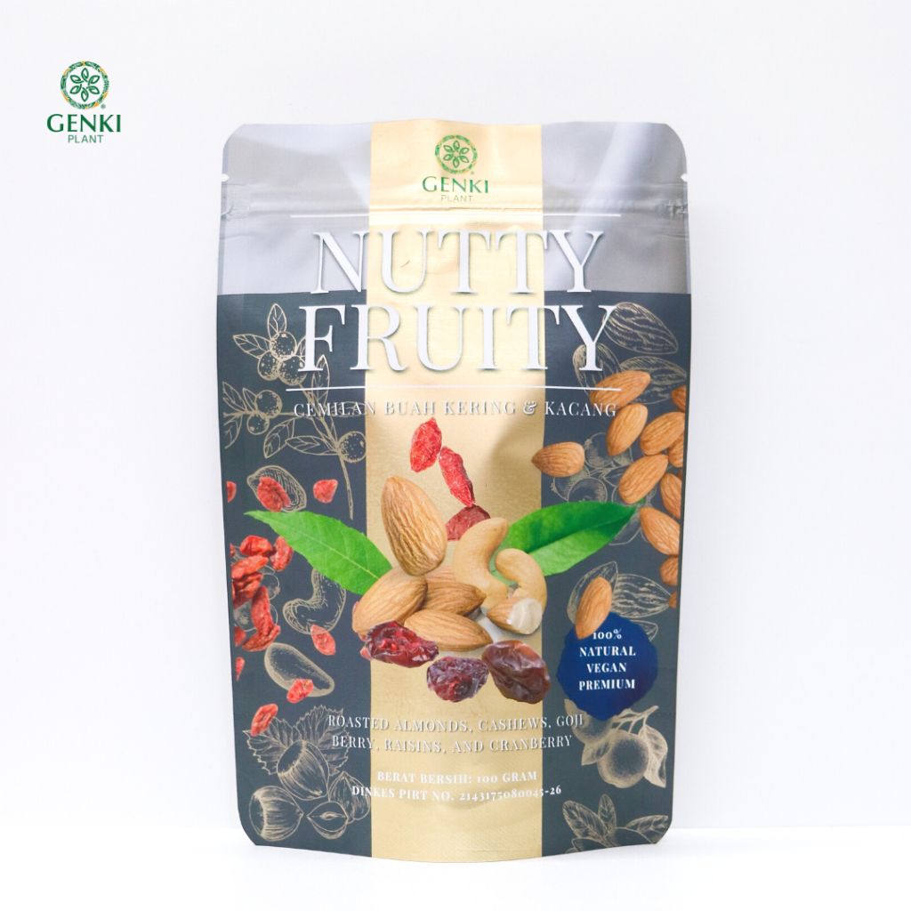 Nutty Fruity / Mix Nut and Dried Fruit / Cemilan Kacang dan Buah - 100 g