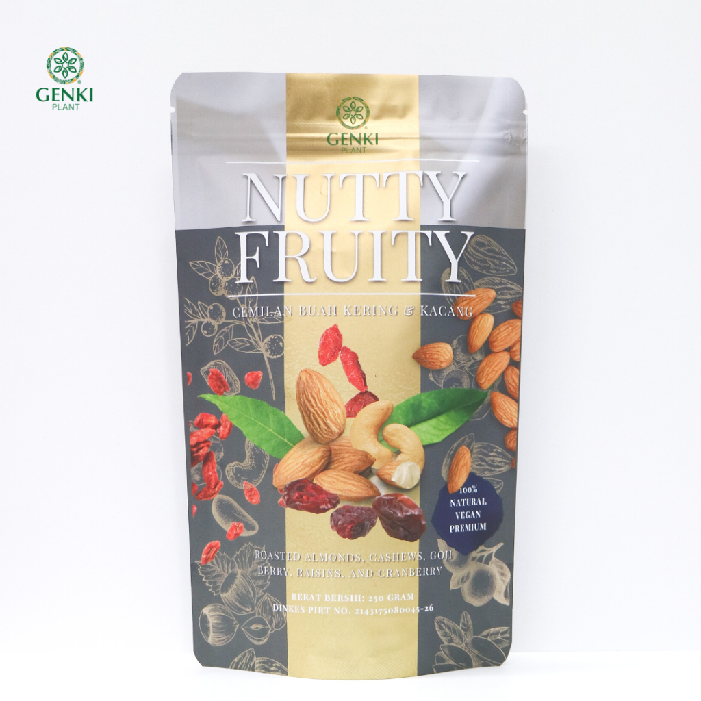 Nutty Fruity / Mix Nut and Dried Fruit / Cemilan Kacang dan Buah - 250 g