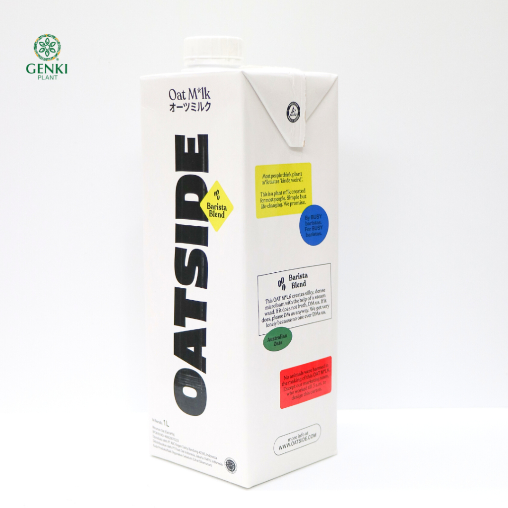Oatside Barista Blend Oat Milk / Susu Gandum - 1 L
