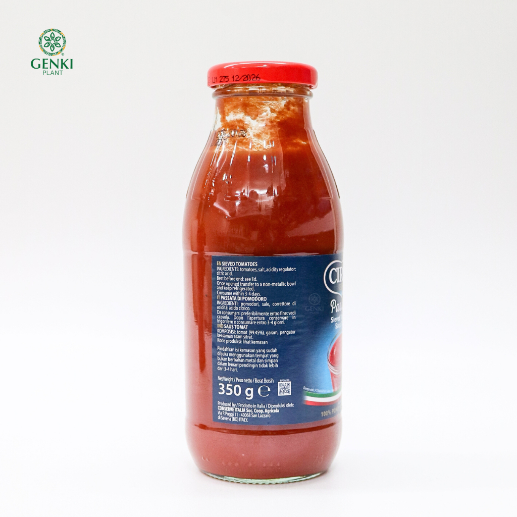 Cirio Passata Sleved Tomatoes / Saus Tomat - 350 g thumbnail 2