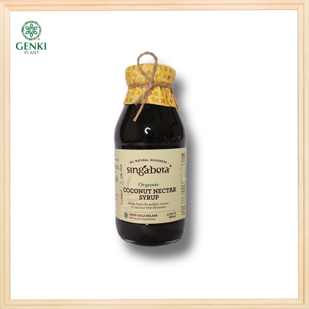 Singabera Organic Coconut Nectar Syrup (Sirup Gula Kelapa) - 280 ml