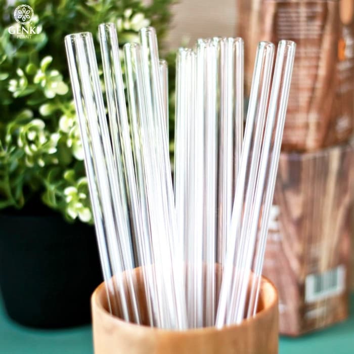 Glass Straw Clear (Straight)