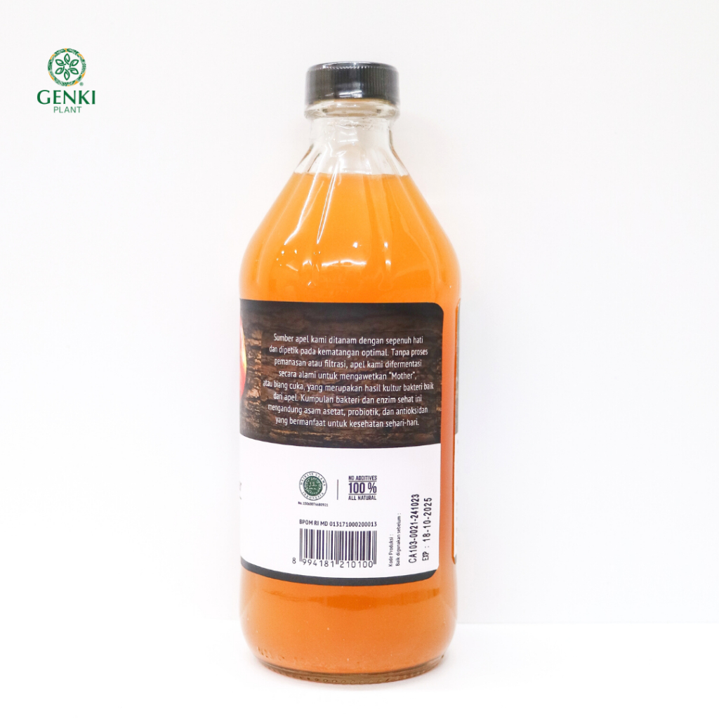 Suka Apple Cider Vinegar with Mother / Cuka Apel - 475 ml thumbnail 2