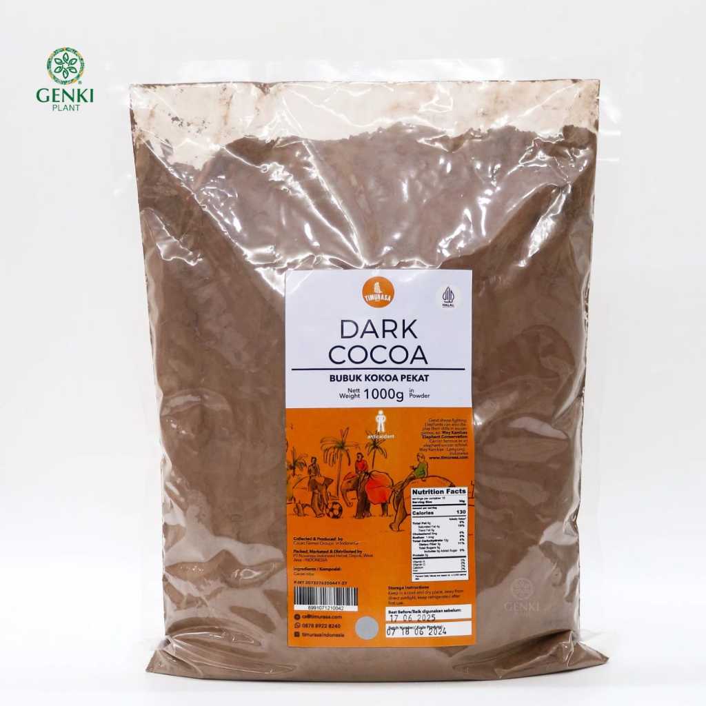 Timurasa Dark Cocoa Powder / Bubuk Kokoa Pekat - 1 kg