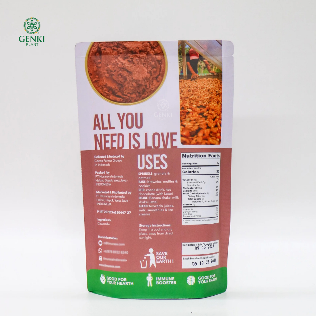 Timurasa Raw Cacao Powder / Bubuk Kakao Mentah - 125 g thumbnail 2